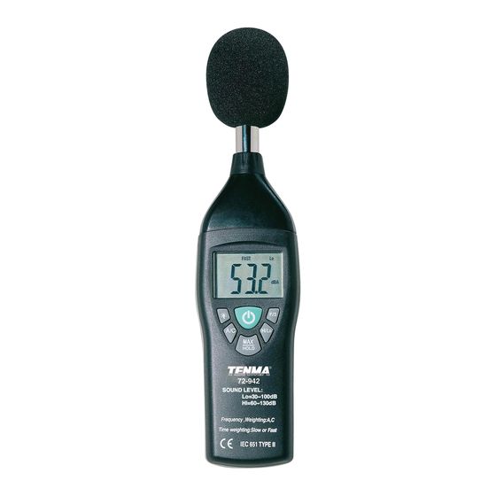 TENMA 72-942 Sound Level Meter