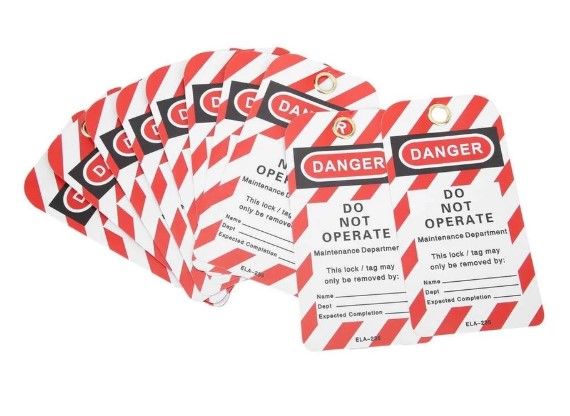 Waterproof Safety Lockout Warning Tag PadLock Danger Do Not Operate Label