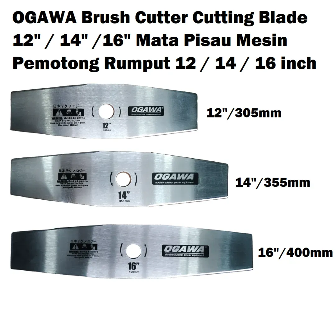 OGAWA Brush Cutter Cutting Blade 12" / 14" /16" Mata Pisau Mesin Pemotong Rumput 12 / 14 / 16 inch