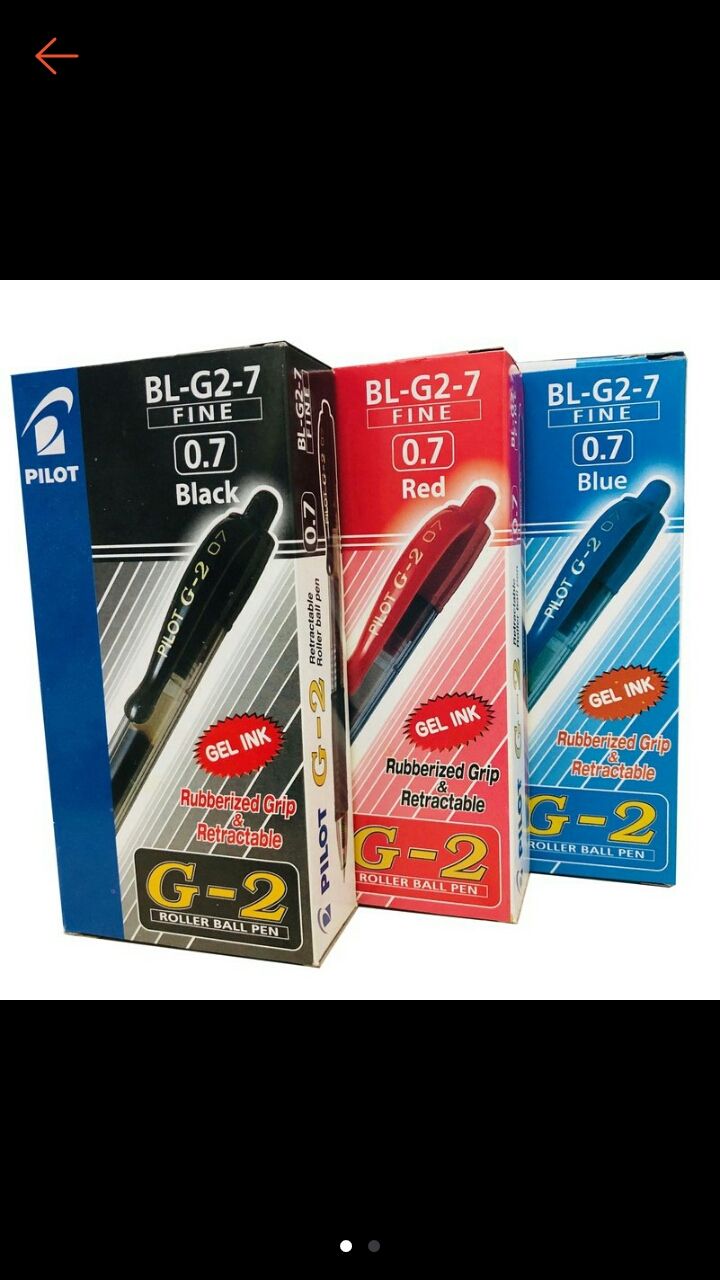 Pilot G2 Gel Pen 0.7 1box (12pcs) - black/blue/red