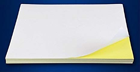 A4 LABEL STICKER WHITE GLOSSY