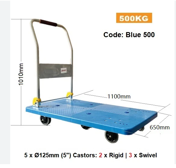 HAVEY DUTY TROLLEY / HAND TROLLY / 500KG / TROLLEY