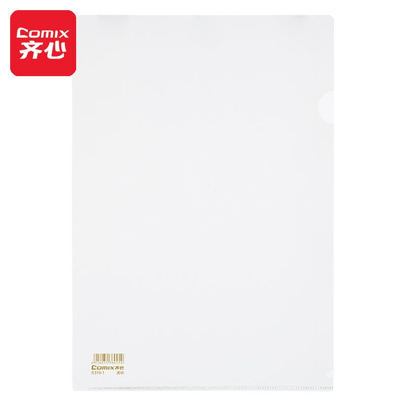 Comix E310-1 L-Shaped File Folder A4 Transparent