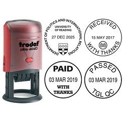 DATER INK STAMP DIA 40MM (PRINTY 46140)