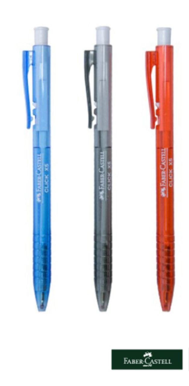 Ball Pen Faber-Castell Click X5 Click X7 (Blue/Red/Black)