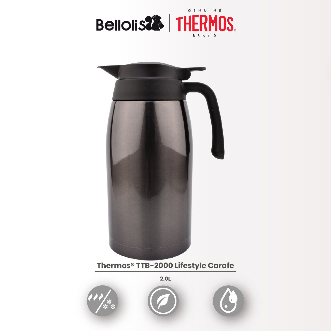 Thermos *Thermos 2.0L Modern Vacuum Flask Carafe (TTB-2000)