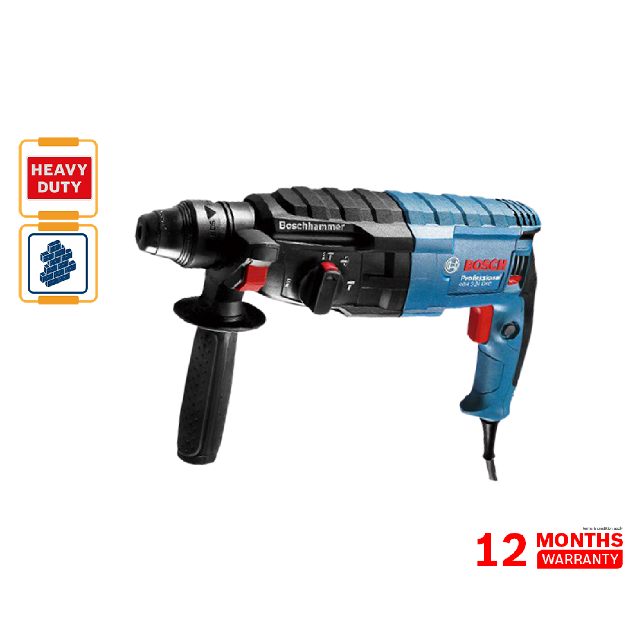 BOSCH GBH 2-24 DRE Rotary Hammer (With SDS Plus) - 06112721L4