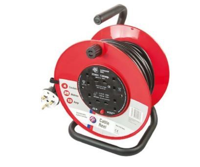 Schneider Electric 50m 13A 4 socket open cable reel
