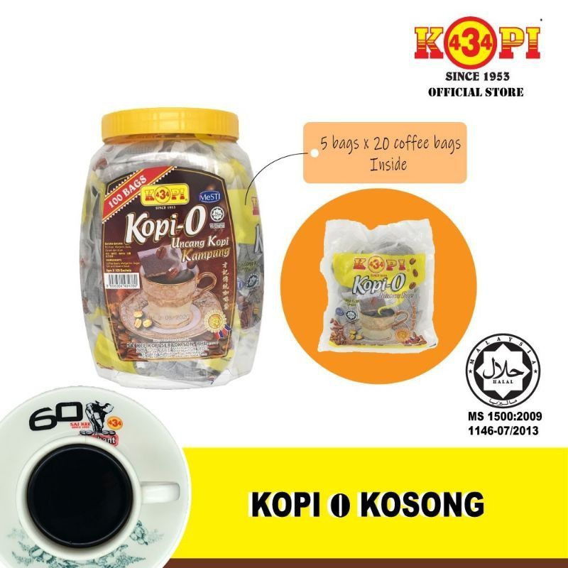 KOPI 434 MUAR 100uncang (black coffee)