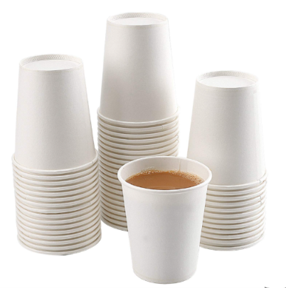 Plain White Paper Cup 8oz 50PCS