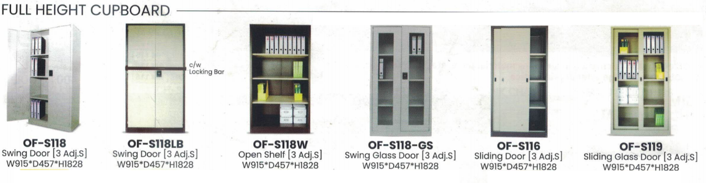 OFIS STEEL STORAGE FULL HEIGHT CUPBOARD