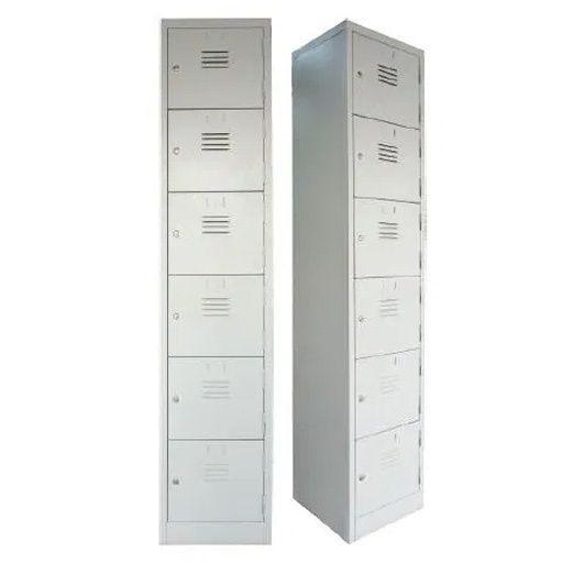 6 Compartment Steel Metal Locker