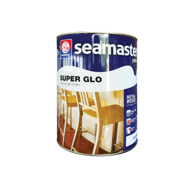 5L Seamaster Paint Super Glo High Gloss Finish Wood & Metal Paint Oil Based Paint
