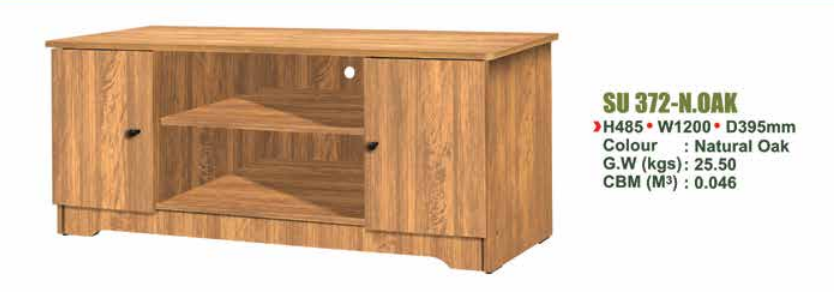 SU TV CABINET SU 372 - N.OAK/WN