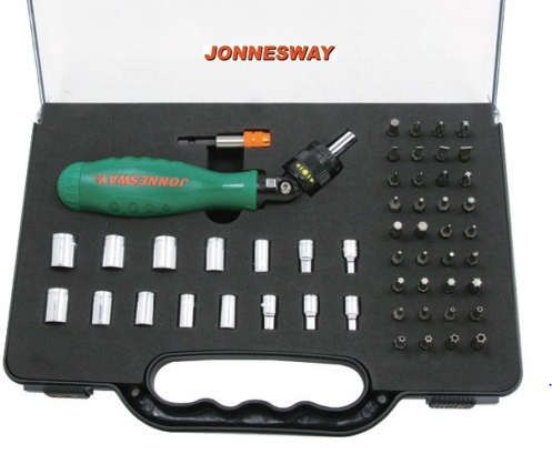 JONNESWAY 53PCS FLEXIBLE RATCHET DRIVER BIT SET