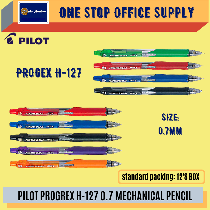 PILOT PROGREX H-127 0.7MM MECHANICAL PENCIL -VALUE PACK / Pilot / Progrex / H-127 / Mechanical Pencil / 0.7mm / Pilot Mechanical Pencil