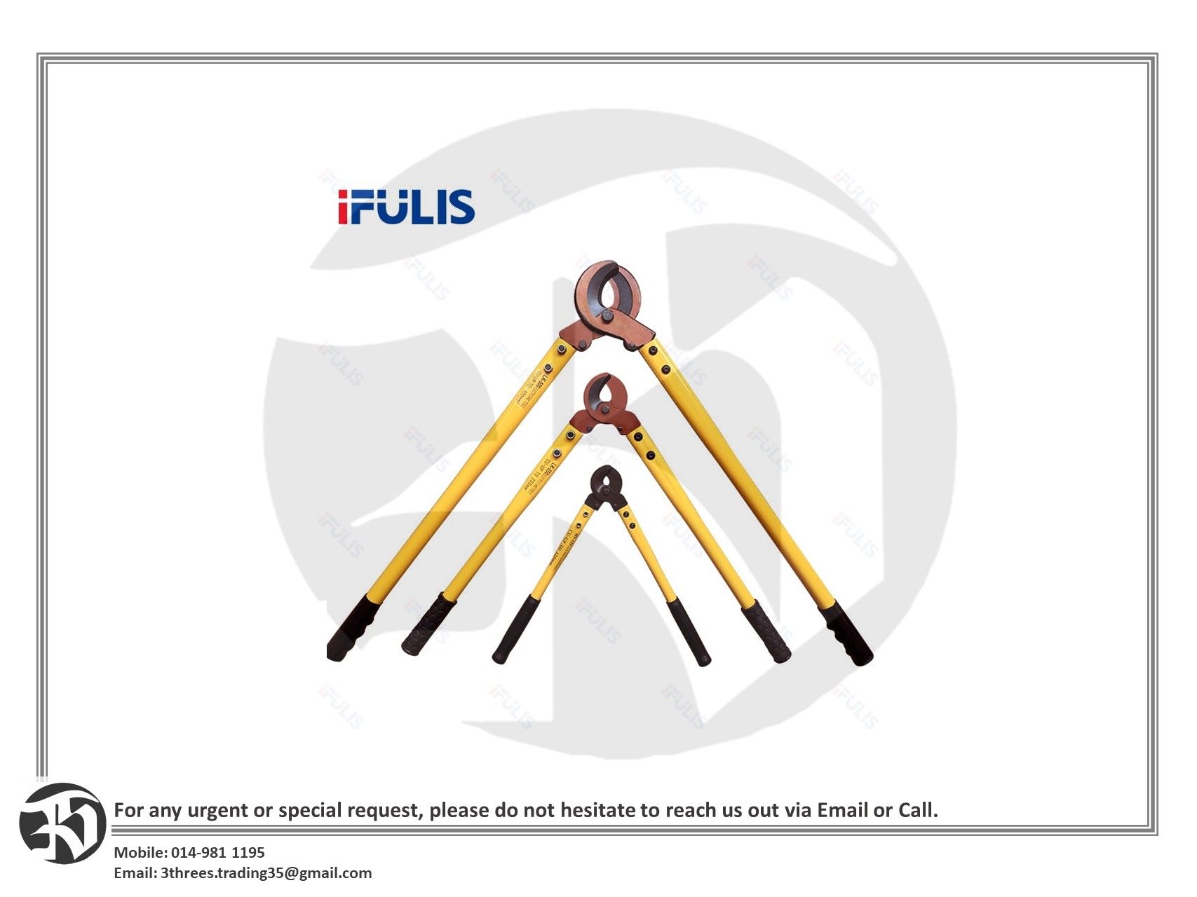 125mm2 Max cutting Hand Cable Cutter Plier