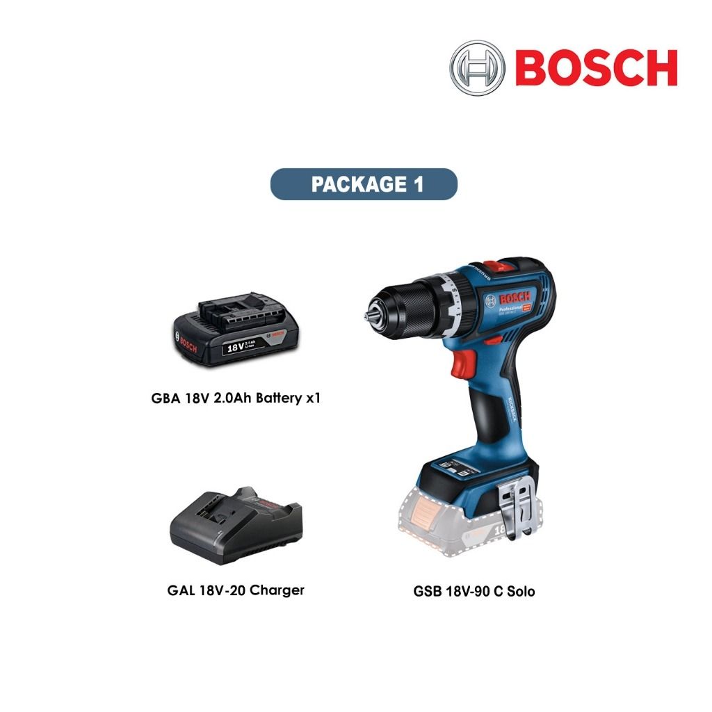 BOSCH GSB18V-90C Cordless Impact Drill Combi Heavy Duty Brushless Motor GSB 18V-90 GSB 18V-90 C