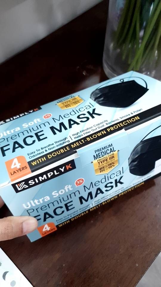 SIMPLY K 4Ply Headloop Medical Color Face Mask Hijab