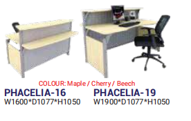 OFIS SERIES RECEPTION COUNTER SERIES PHACELIA-16 / PHACELIA-19 _ COLOUR: MAPLE / CHERRY / BEECH