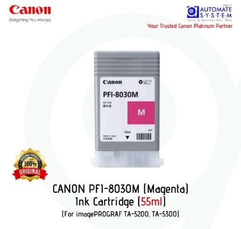 Canon PFI-8030 M (Magenta) (55ml) Ink Cartridges for image PROGRAF TA Series | TA-5200, TA-5300 |