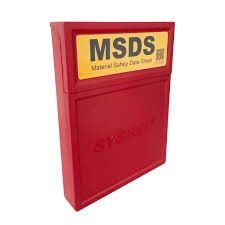 msds document box with flip open cover