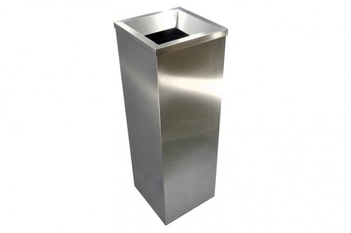VIP STAINLESS STEEL SQUARE BIN C/W OPEN TOP (SS102OT‐4IN1)