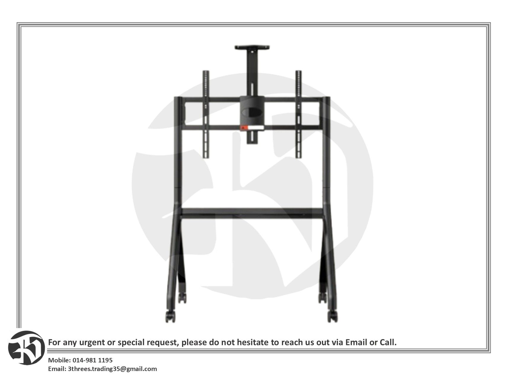 Heavy Duty Mobile TV Stand 55-100 Inch (Self Assembly)