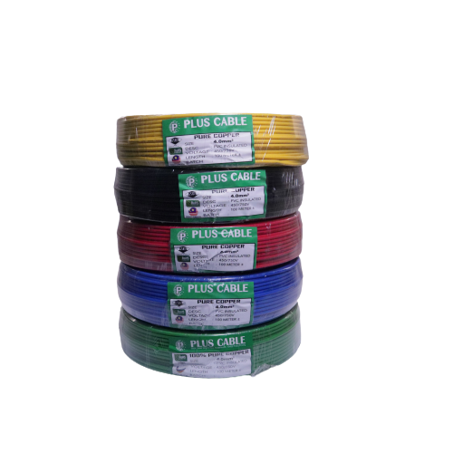 [100% PURE COPPER] 4MM PLUS CABLE SINGLE LAYER CABLE / WIRE / WAYAR / WIRING CABLE