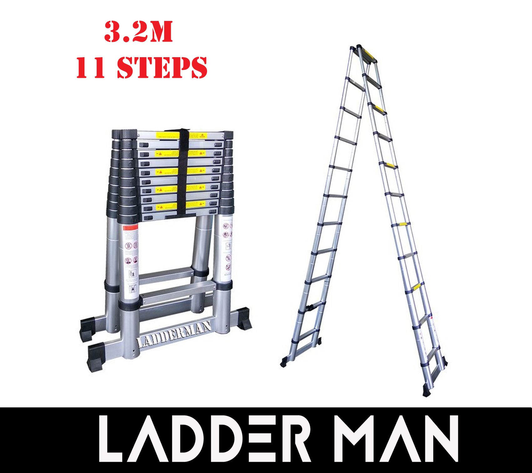Double Sided Telescopic Ententable Ladder