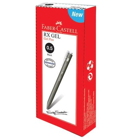 FABER CASTELL RX GEL PEN 0.5 BLACK (10PCS/BOX)