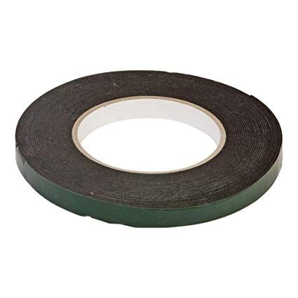 Double Sided Tape 12 mm x 10 - Black Foam