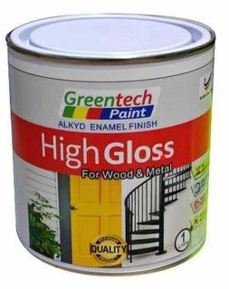 Others *1L/5L FREE BRUSH 1.5'' ( CREAM ) HIGH GLOSS ALKYD ENAMEL PAINT FOR ( WOOD/METAL/STEEL ) GREENTECH PAINT (LSC P1)