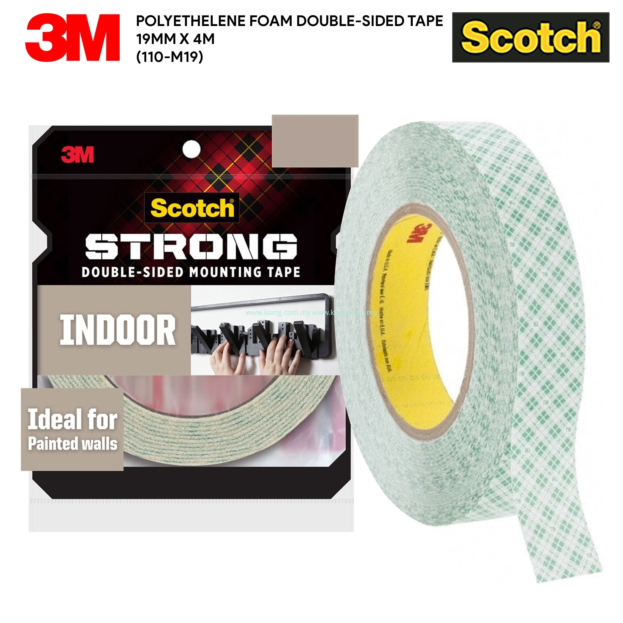 3M SCOTCH STRONG DOUBLE-SIDED MOUNTING TAPE