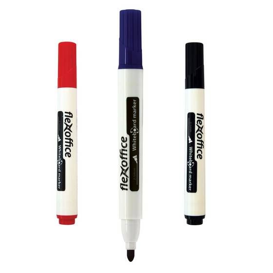 WHITEBOARD MARKER FLEXOFFICE - BIRU (12PCS/BOX)