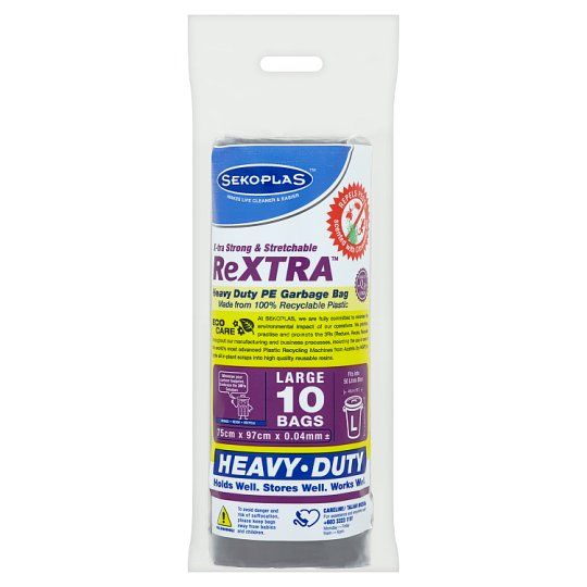 Bag Sampah Sekoplas Garbage Bag Heavy Duty PE 75cm x 97cm x 0.04mm size L