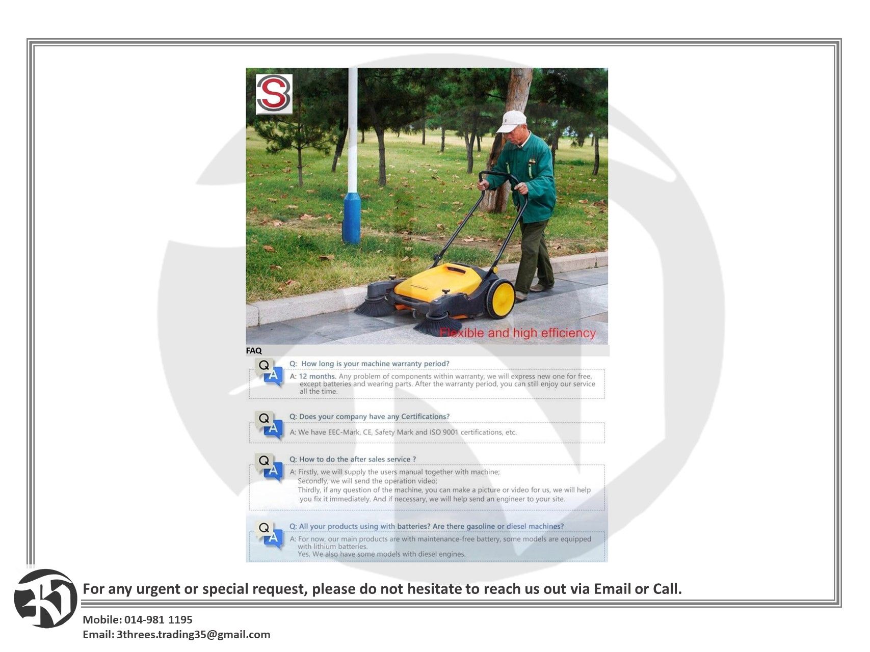 High Quality Hand-Push Sweeper