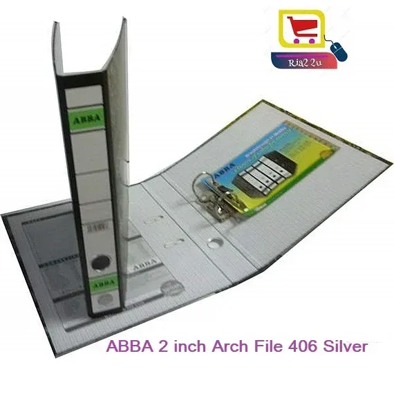 ABBA Arch File Silver 2" / Silver / Arch File RTSB