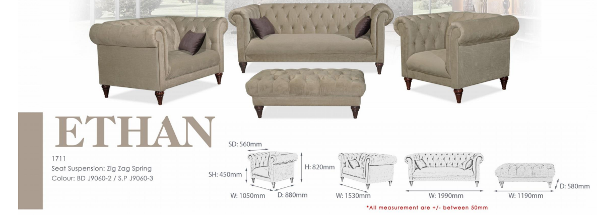 ITA OFFICE SOFA SET - ETHAN 1711
