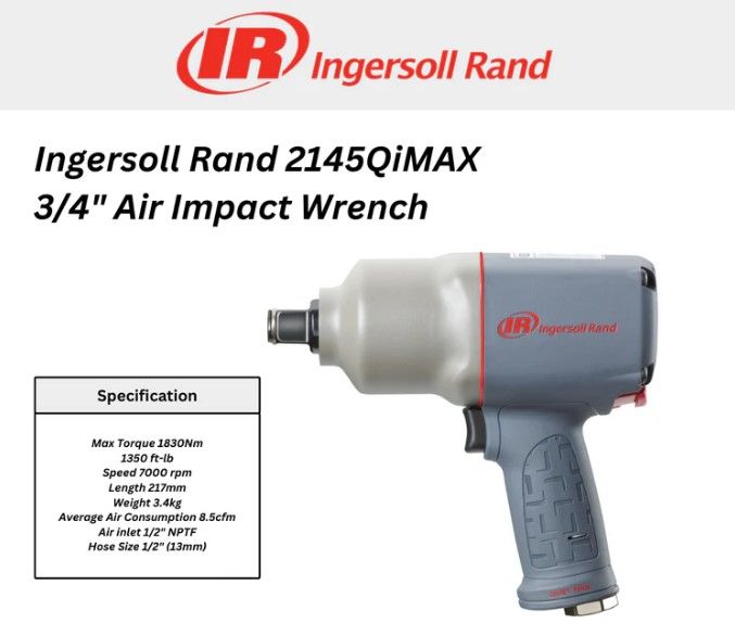 Ingersoll Rand 2145QiMAX 3/4" Air Impact Wrench