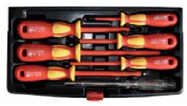 Temo 7Pc VDE Insulated Screwdriver Set - Type I