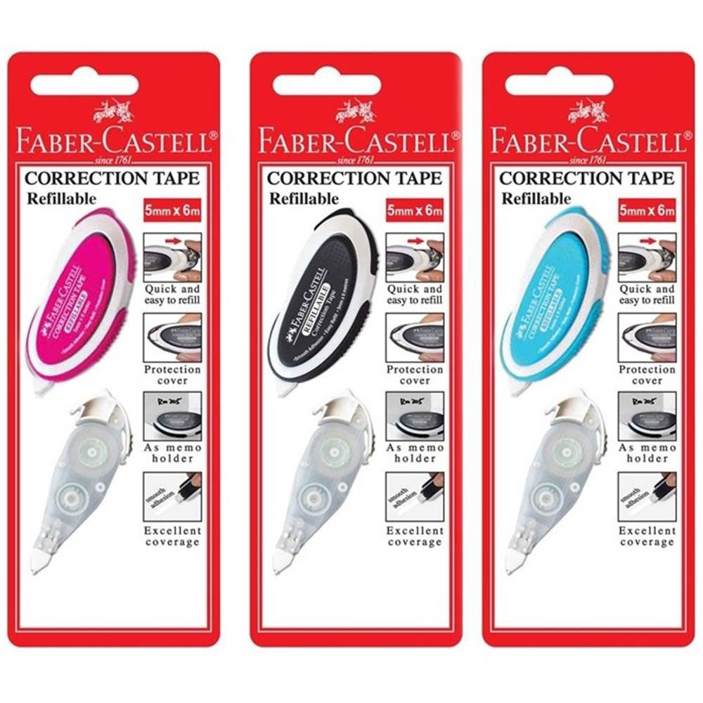 Faber-Castell Correction Tape with Refill 5mm x 6m - 169102