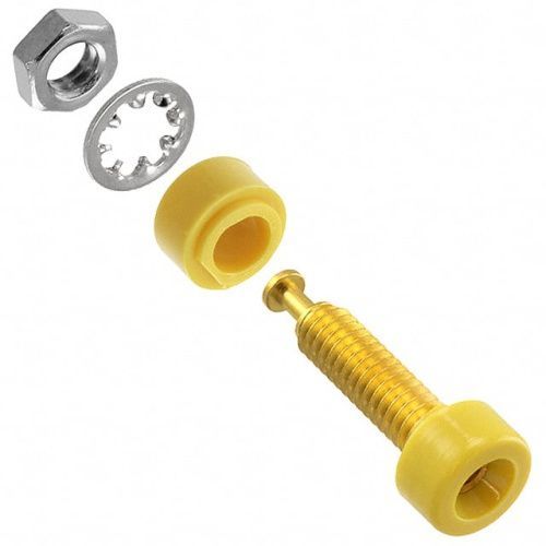 Fluke PJKPL 3542-4 Pin Tip Jack Gold Pl 10/pkg (yellow)