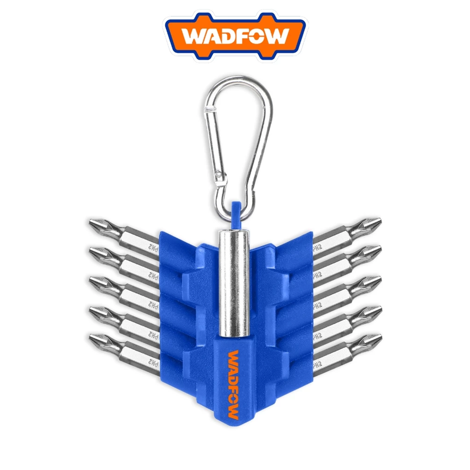WADFOW 11 PCS SCREWDRIVER BITS SET 10 PCS CR-V BIT (50MM): PH2 + HOLDER (WBS1602)