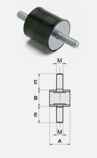 Anti-Vibration Rubber Damper VV Type