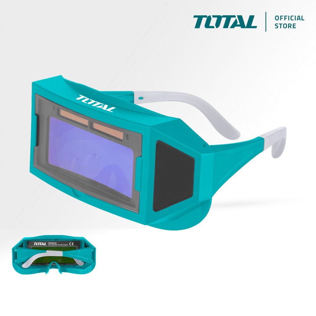 TOTAL TSP9405 AUTO DARKENING WELDING GLASSES (NOTE: SUITABLE TO BE USED FOR TIG WELDING ONLY DUE TO ITS MINIMAL SPARK AND SPATTER CREATED DURING THE PROCESS.)