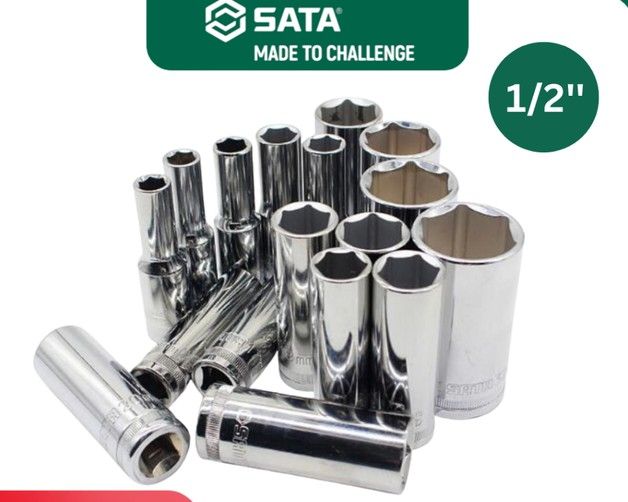 Sata 1/2” DR. 6PT. DEEP SOCKET 12MM