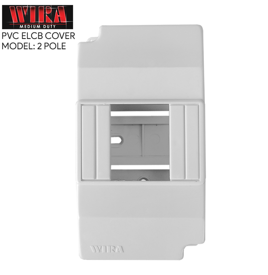 WIRA MEDIUM DUTY PVC ELCB COVER 2-POLE