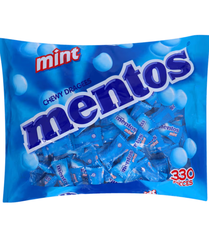 Mentos Pillow Pack Mint 330s 