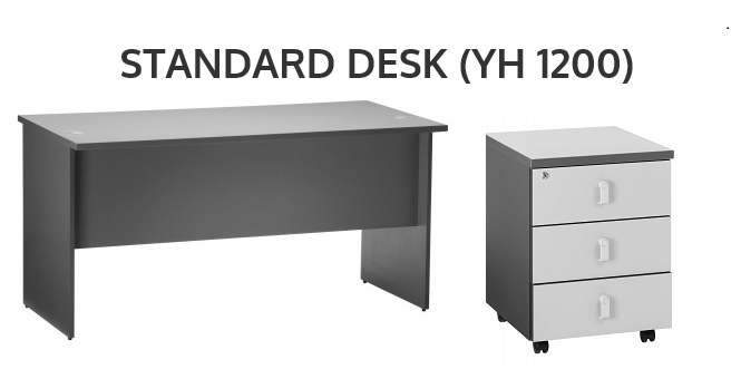 APEX Office Sandard Desk With Mobile Pedestal YH1200 1200 x 740 x 760mm